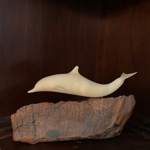 John Perry White Dolphin on Burlwood